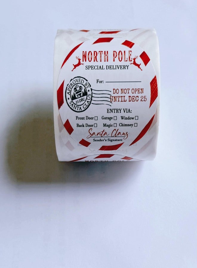 SEBMNOO North Pole Christmas Stickers from Santa for Gifts, Christmas Gift Tags Stickers for Women Men Kids Presents Decor, Funny Christmas Wrapping Paper Labels Sticker for Xmas Party Favors, Treat Cookie - Image 4
